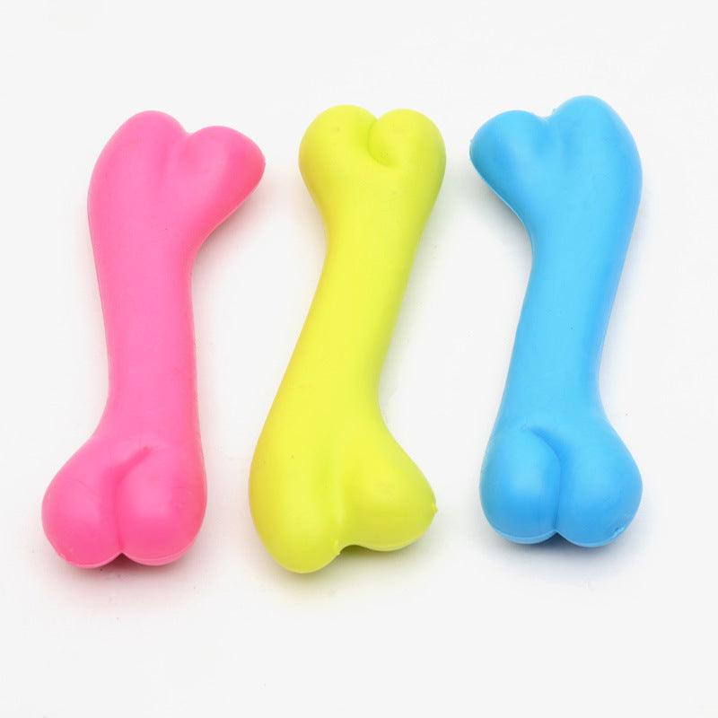 Durable Dog Bone Chew Toy: High-Quality Rubber Molar Toy For Dogs