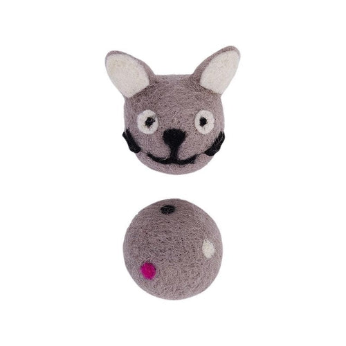 Colorful Interactive Cat Toy Made With Felt With Bell Sound
