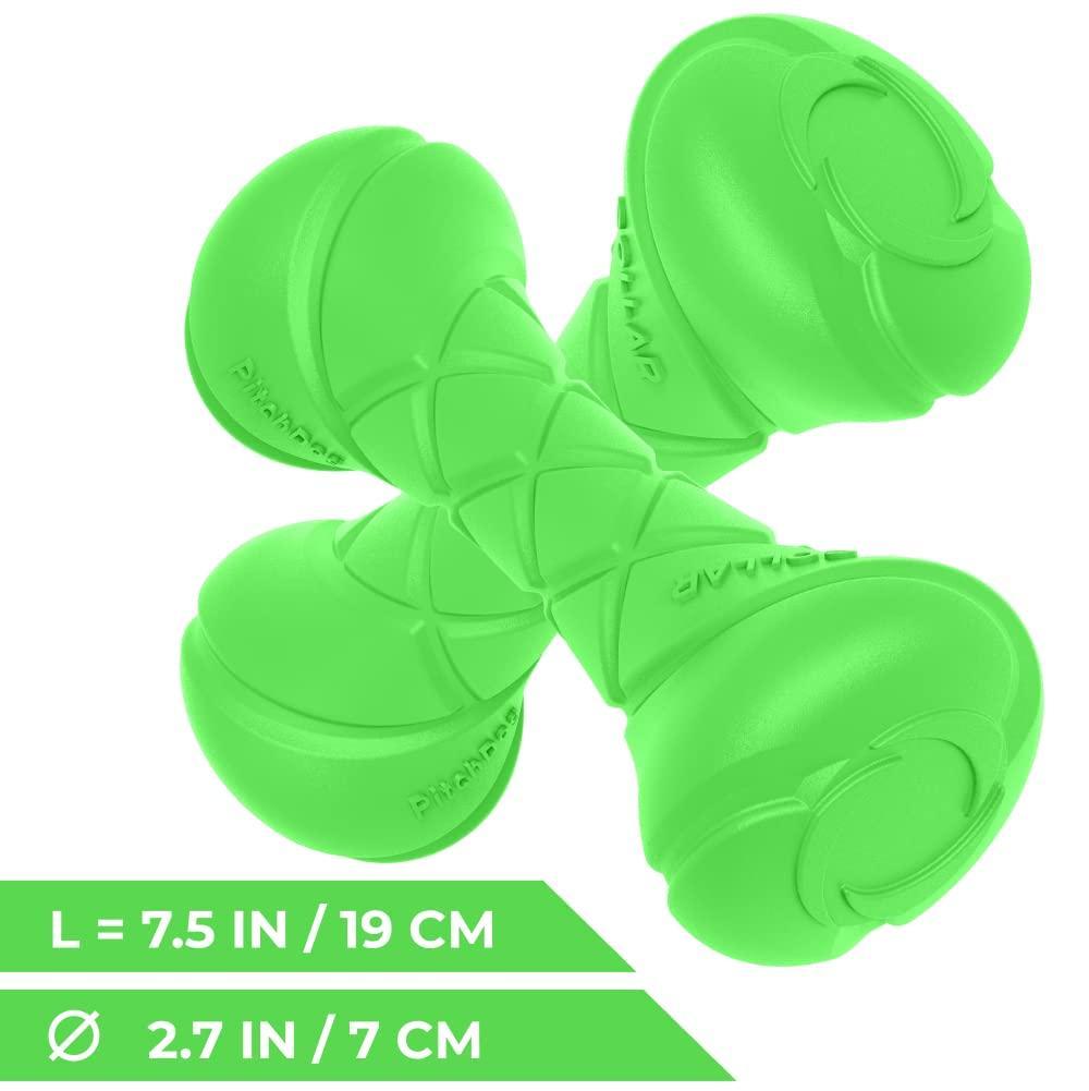 Green Dumbbell Dog Fetch Toy