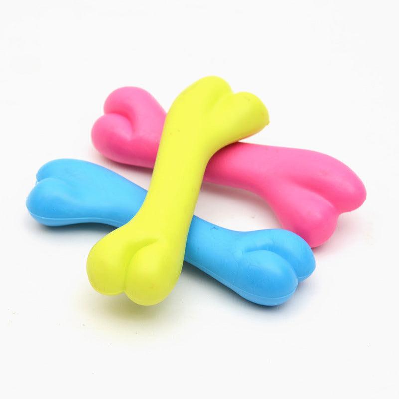 Durable Dog Bone Chew Toy: High-Quality Rubber Molar Toy For Dogs