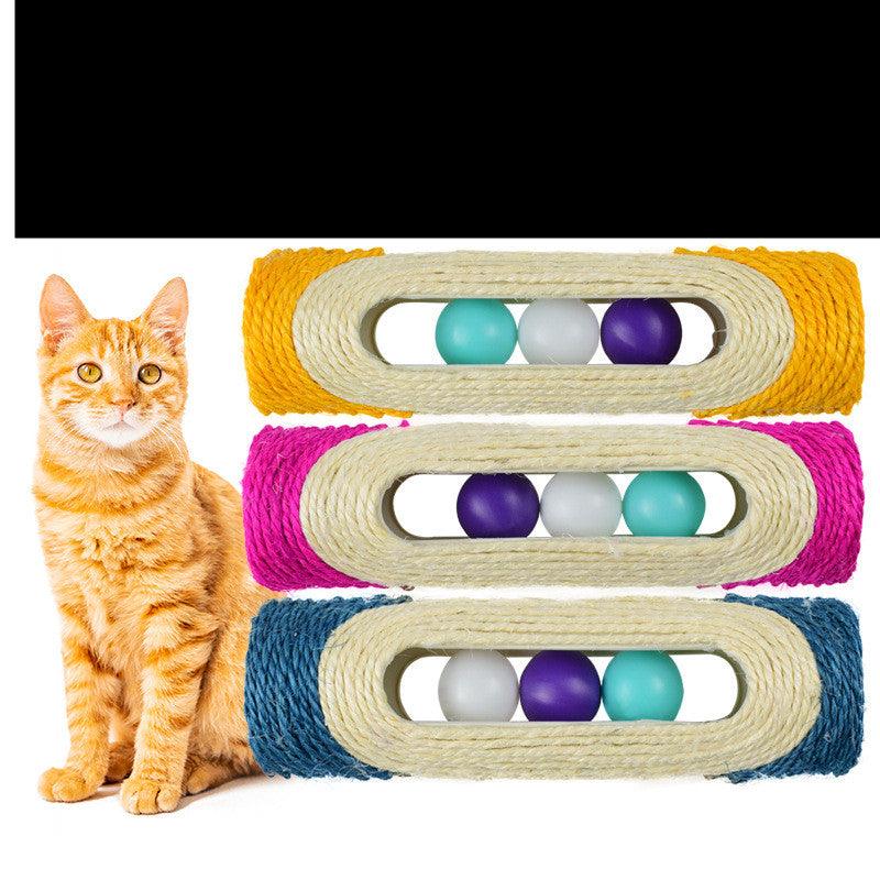Sisal Drum Cat Toy - Engaging And Durable Chew Toy For Feline Fun