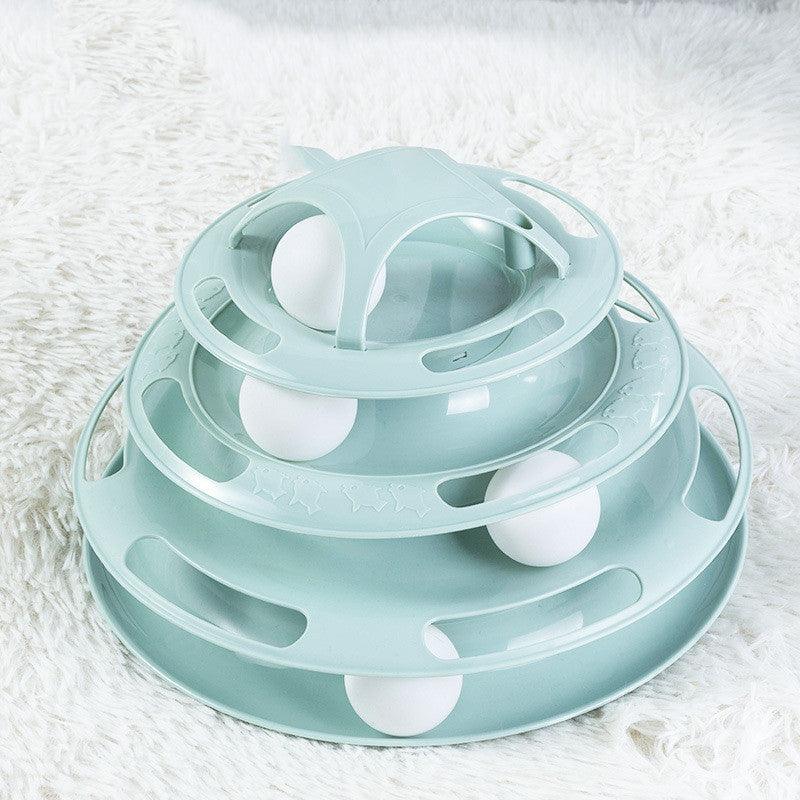 Four-Tier Cat Interactive Turntable Toy - Wholesale Edition