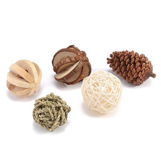 Wooden Dog Toy Molar Fun!