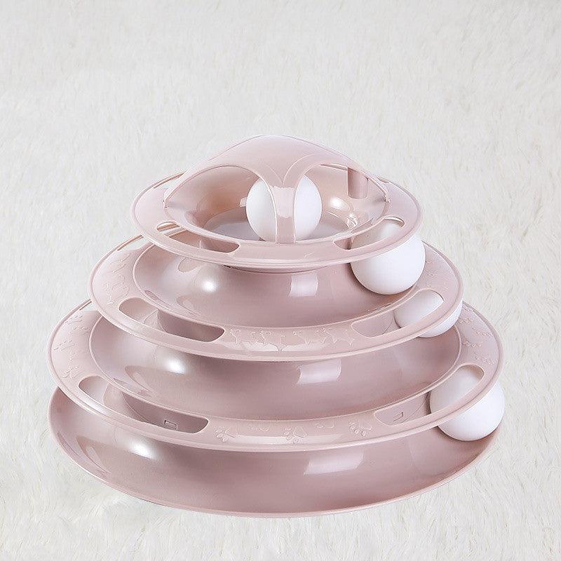 Four-Tier Cat Interactive Turntable Toy - Wholesale Edition