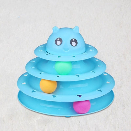 Four-Tier Cat Interactive Turntable Toy - Wholesale Edition