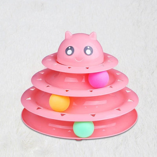 Four-Tier Cat Interactive Turntable Toy - Wholesale Edition