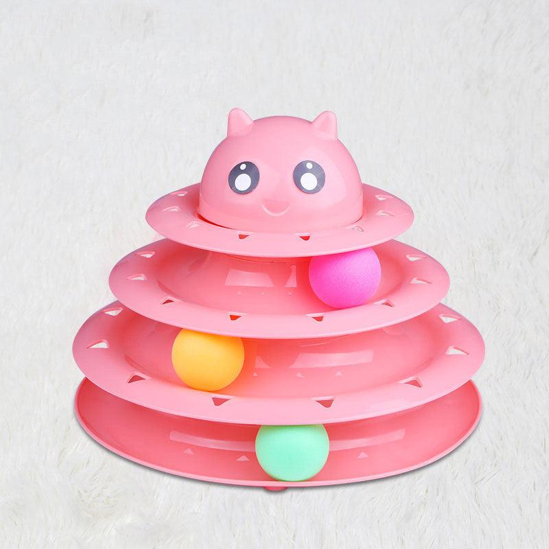 Four-Tier Cat Interactive Turntable Toy - Wholesale Edition