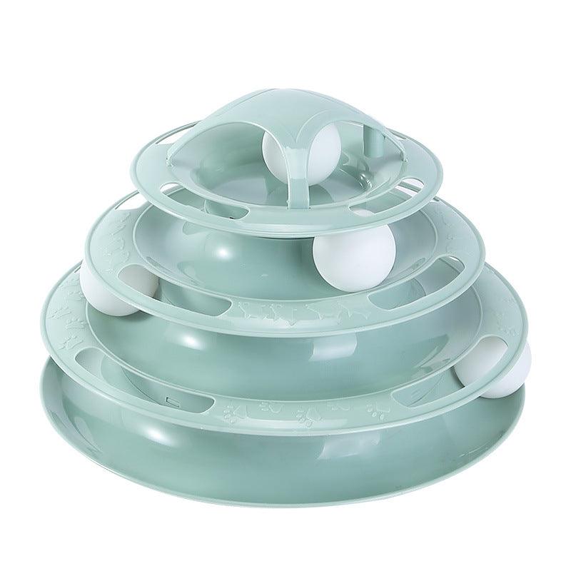 Four-Tier Cat Interactive Turntable Toy - Wholesale Edition