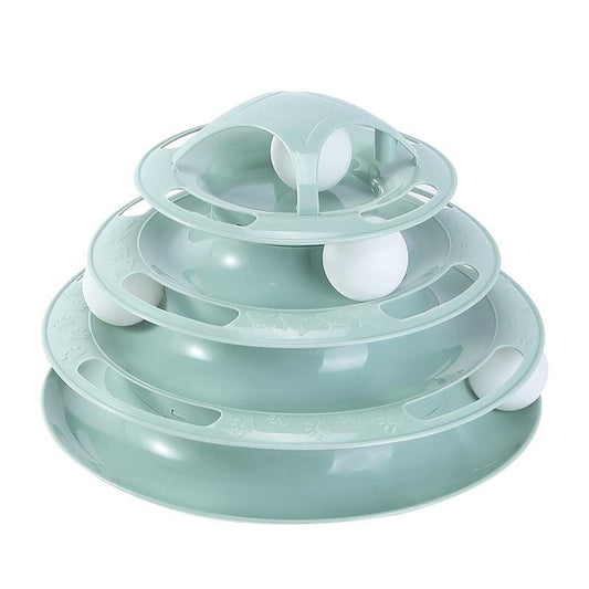 Four-Tier Cat Interactive Turntable Toy - Wholesale Edition